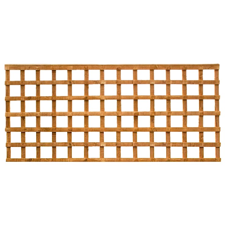 Square Trellis Flat Top Brown 6ft x 3ft